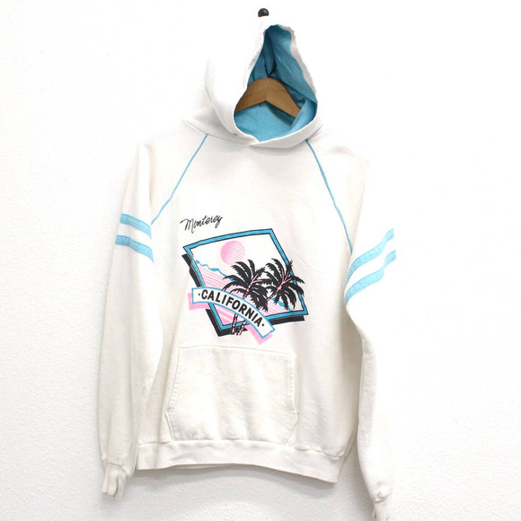 Vintage Monterey California Hooded Sweatshirt XL - Picture 1 of 5